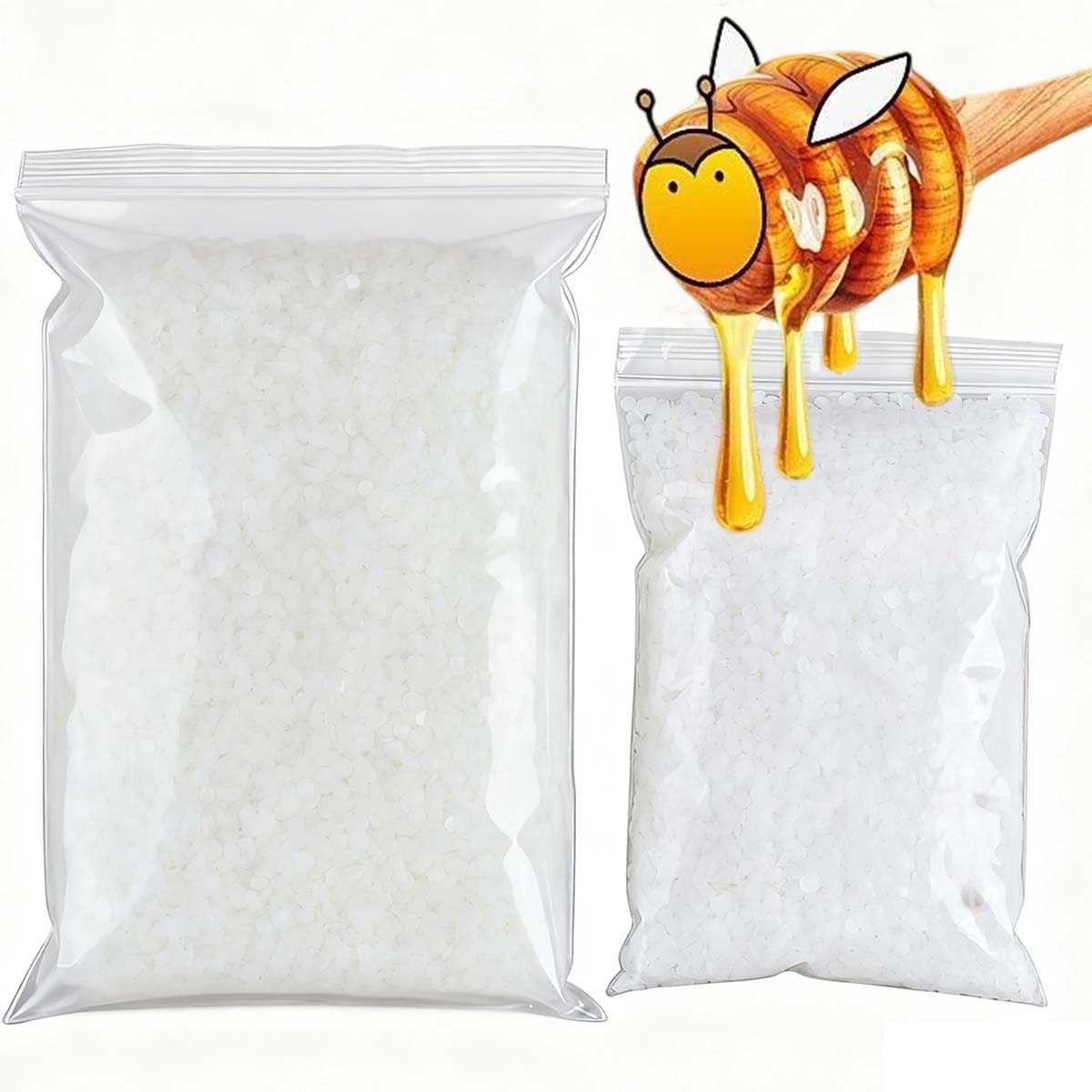 Candle Supplies Bulk - 200g-1000g 백색 밀랍 순수 천연 과립형