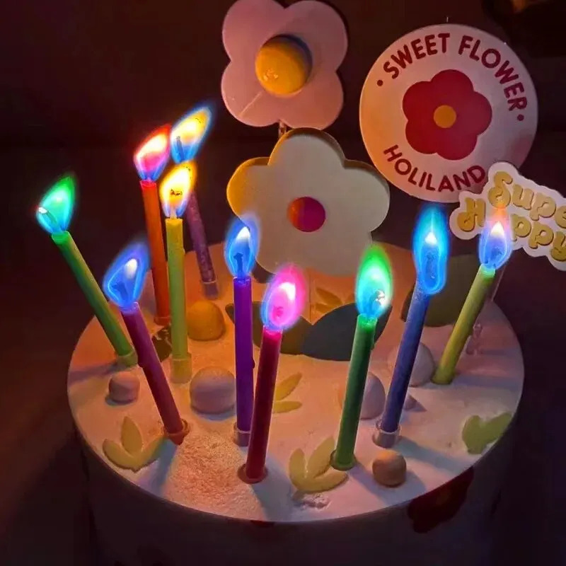 다양한 색상의 다채로운 불꽃 양초, 5/12 팩, 생일 - Candle Supplies Bulk 리뷰 및 가격