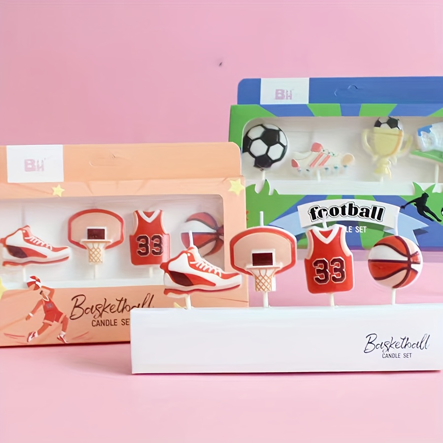 4개입 크리에이티브 농구 & 축구 캔들 세트 생일 파티 - Candle Supplies Bulk 리뷰 및 가격