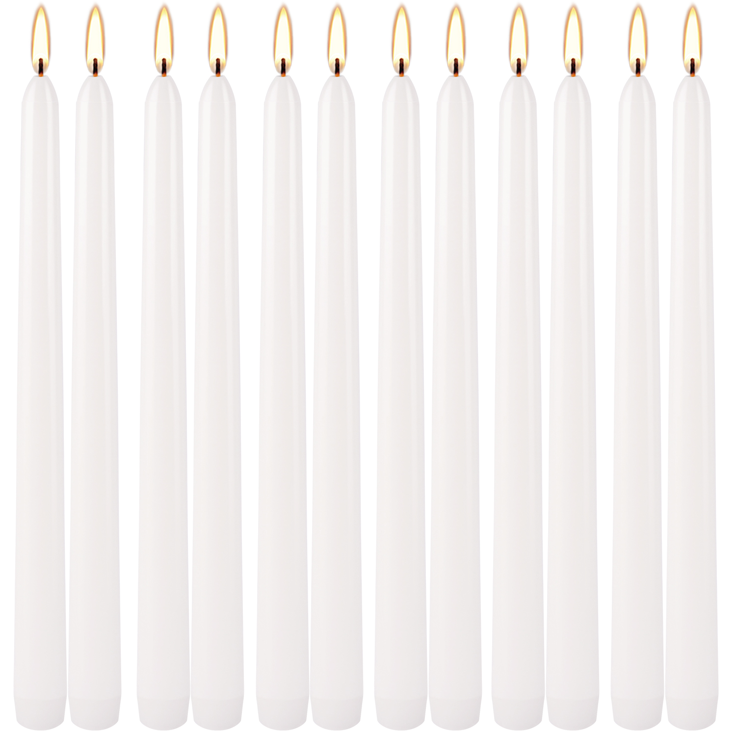 10인치 흰색 스틱 양초 12개입, 물방울 없음, 무연 - Candle Supplies Bulk 리뷰 및 가격