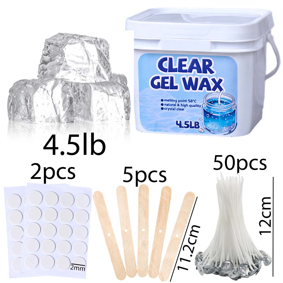4.5LB 대용량 투명 젤리 왁스 키트 DIY 향초 만 - Candle Supplies Bulk 리뷰 및 가격